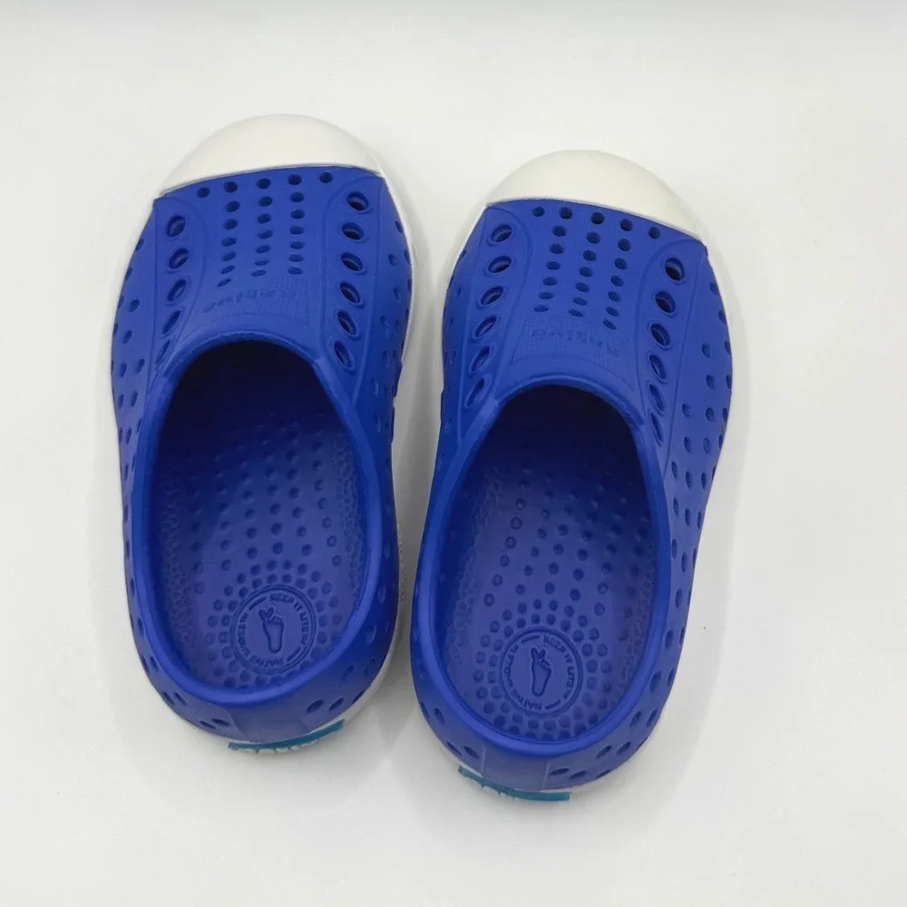 Native Kids Jefferson Blue Water Shoes Toddler Size 5 Slip On Sneakers